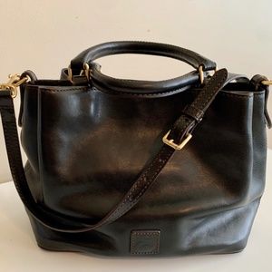 Black leather Dooney and Bourke Satchel